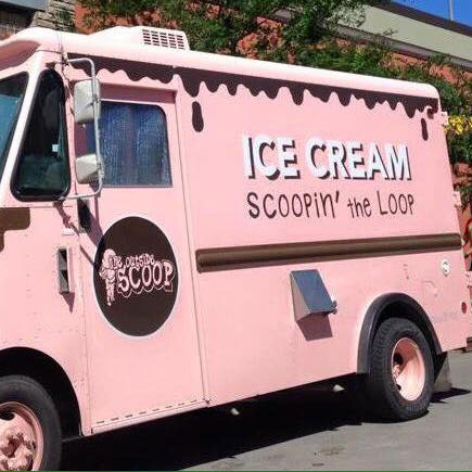 Pink ice cream truck