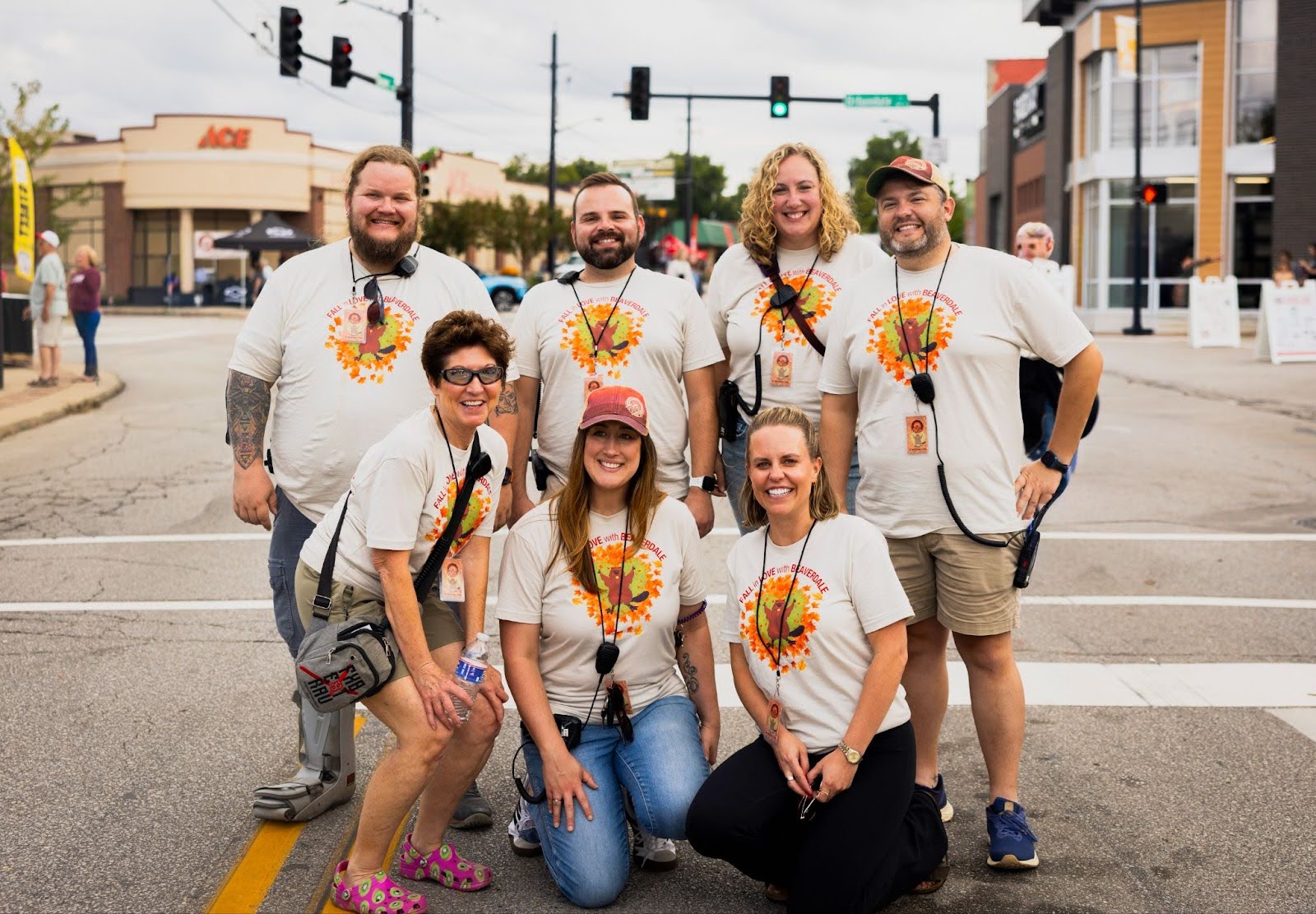 Nick Aceto (back row, second from left) with members of the Beaverdale Fall Festival Board of Directors at the 2025 festival