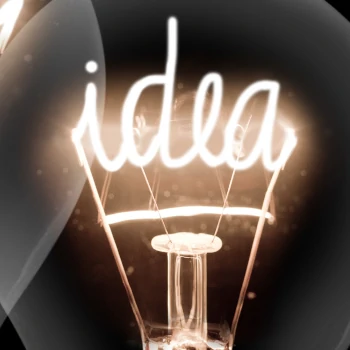 Light bulbs with the text Plan Solution Idea