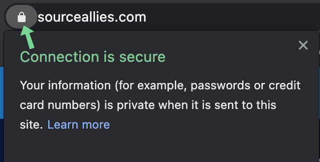 HTTPS Padlock Valid Certificate